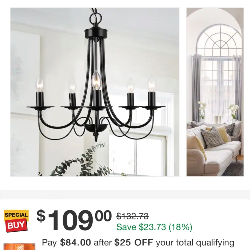 Brand new chandelier, we bought it for our remodel and we are unable to use it